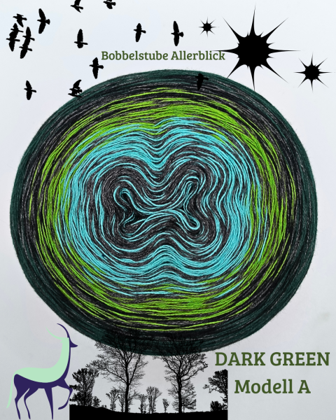 Bobbel des Monats Dezember 2025 " DARK GREEN " 5 Farben